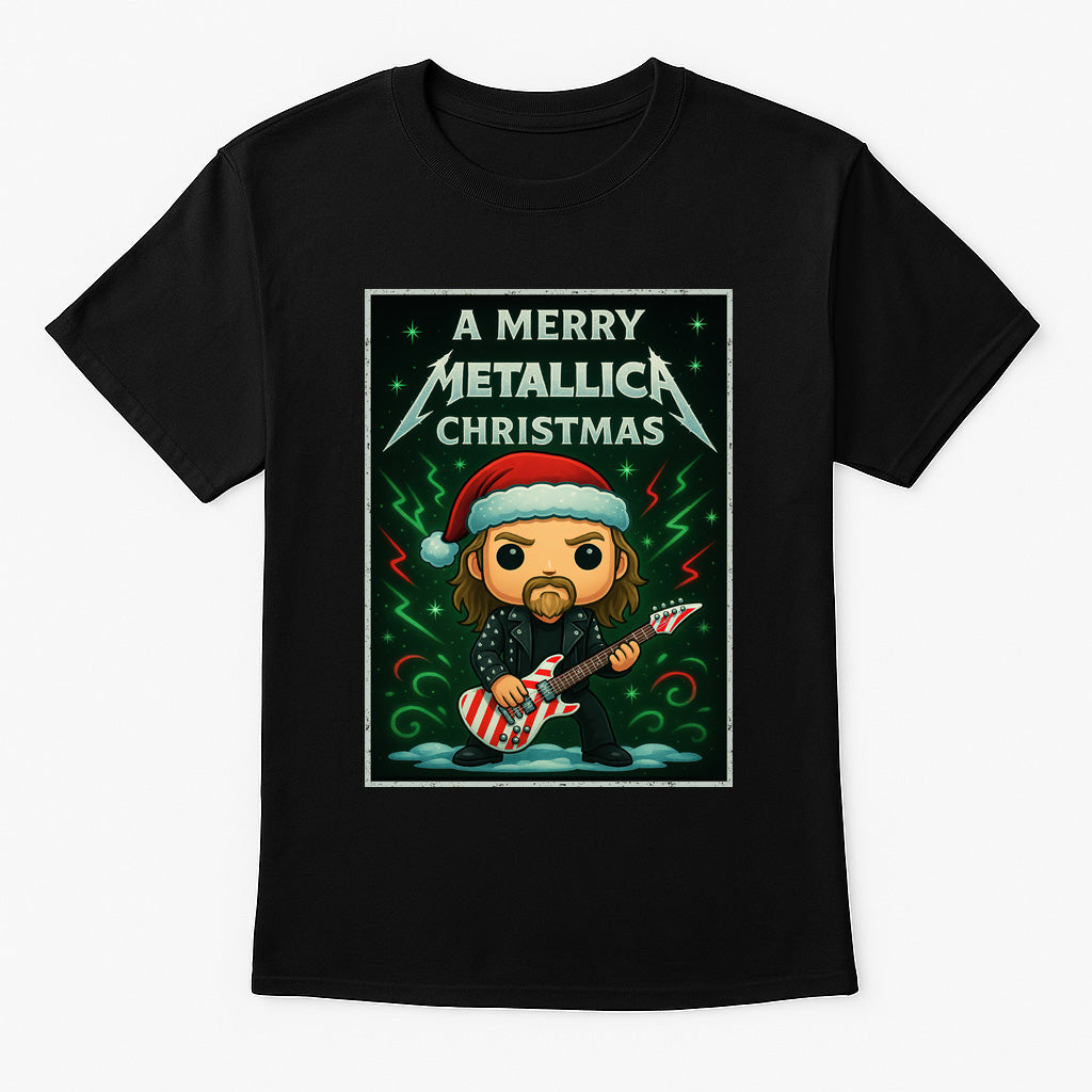 Metallica Merry Christmas Heavy Metal Unisex Christmas T-Shirt or Hoodie