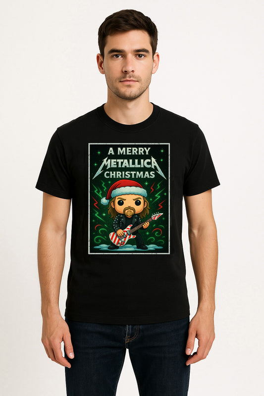 Metallica Merry Christmas Heavy Metal Unisex Christmas T-Shirt or Hoodie