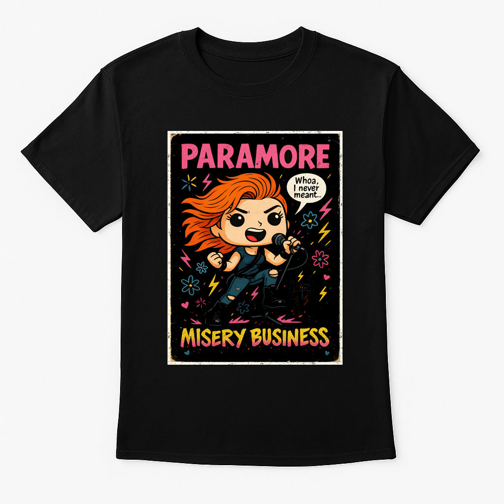 Paramore Misery Business Pop Punk Funko Pop Style Unisex T-Shirt