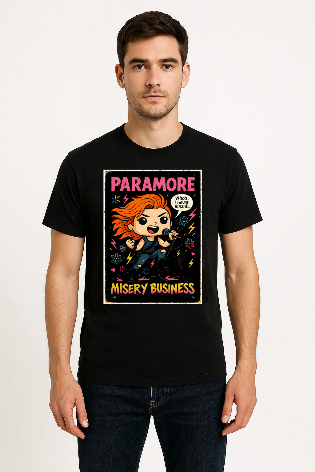 Paramore Misery Business Pop Punk Funko Pop Style Unisex T-Shirt
