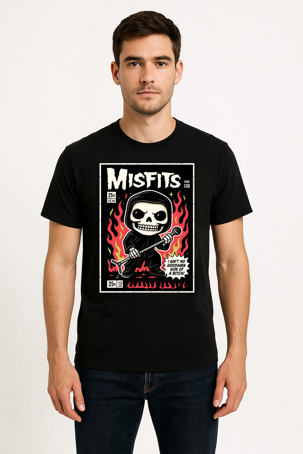Misfits Horror Punk Rock Funko Pop Style Unisex T-Shirt