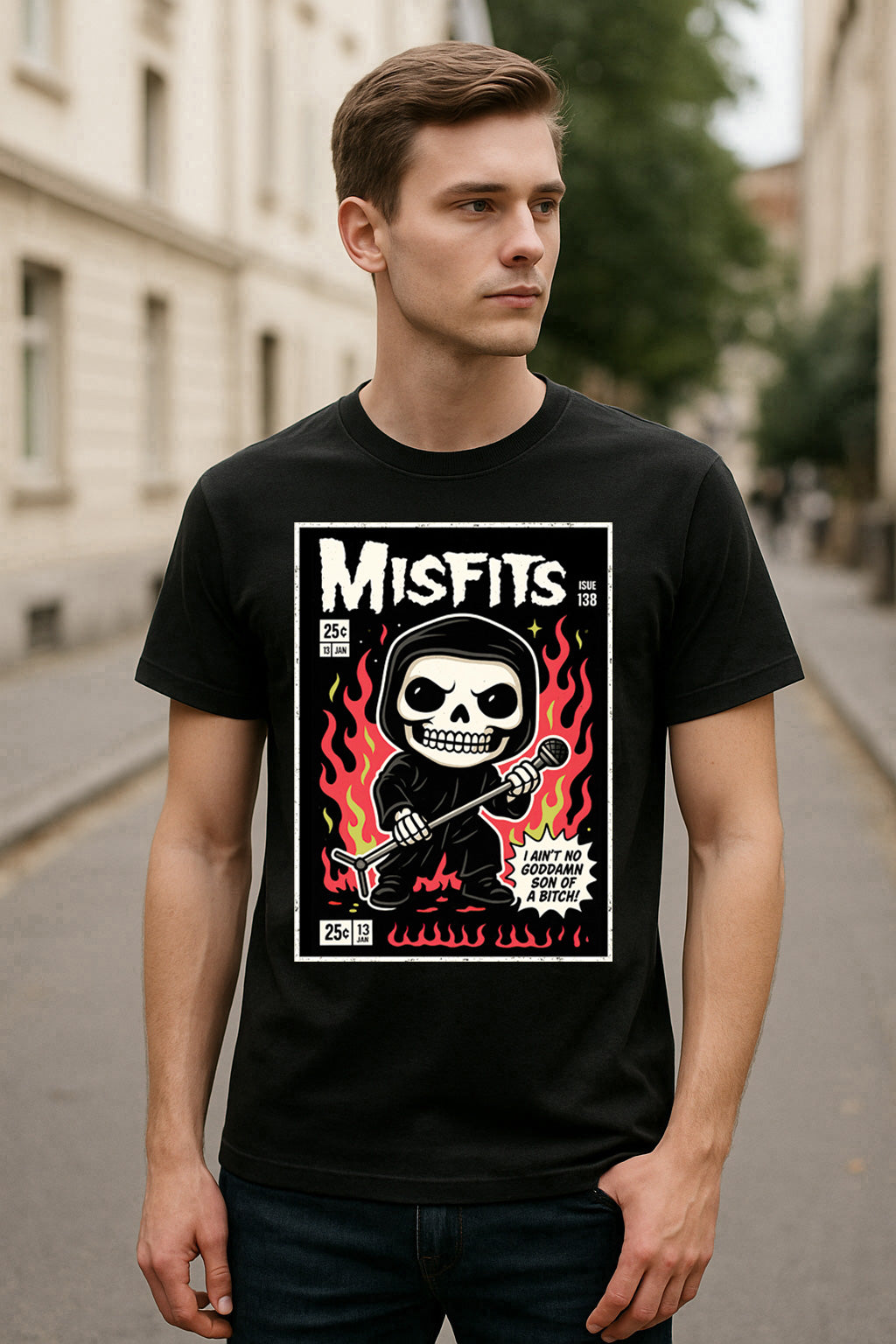 Misfits Horror Punk Rock Funko Pop Style Unisex T-Shirt