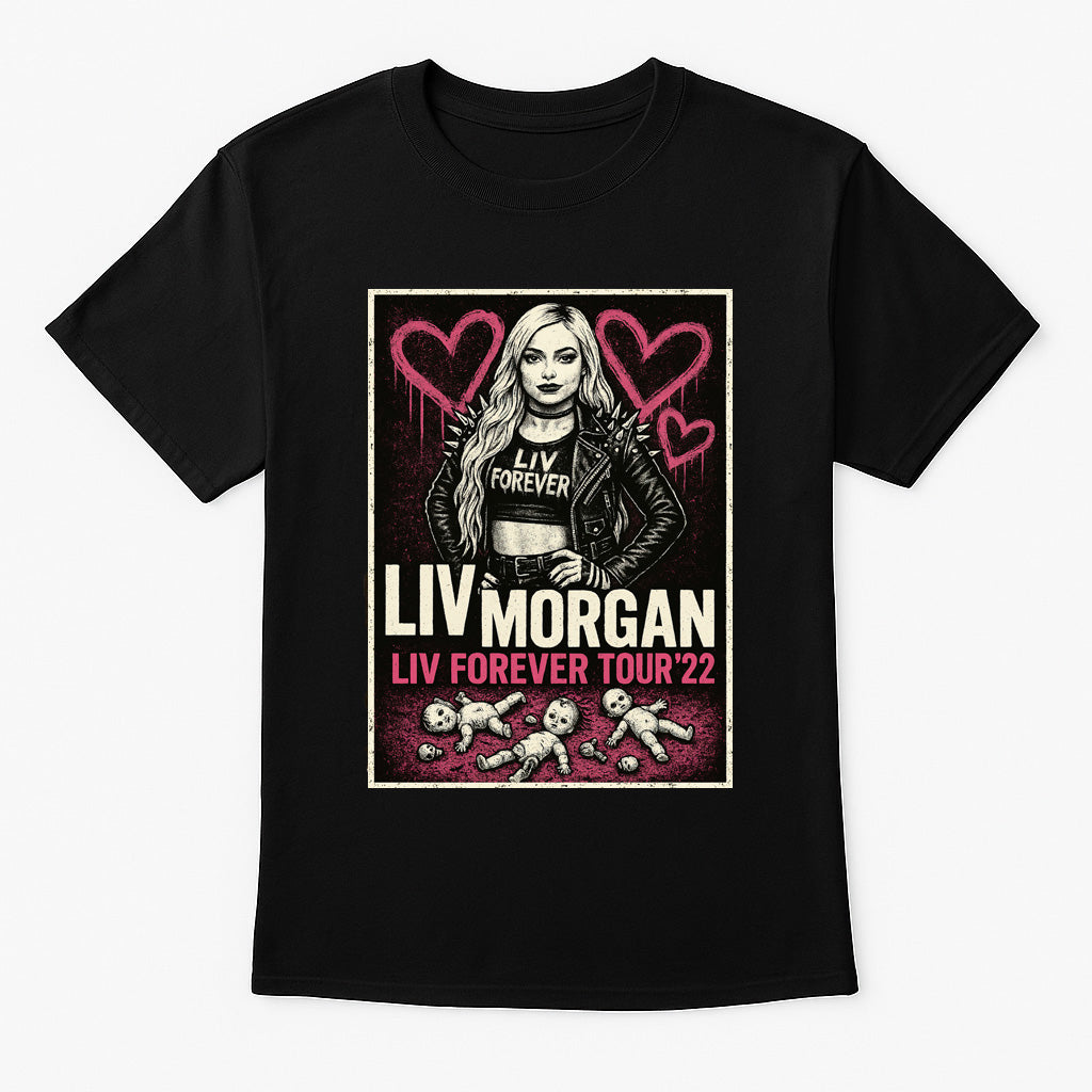 Liv Morgan Liv Forever Tour '22 Unisex T-Shirt – Retro Wrestling Graphic Tee