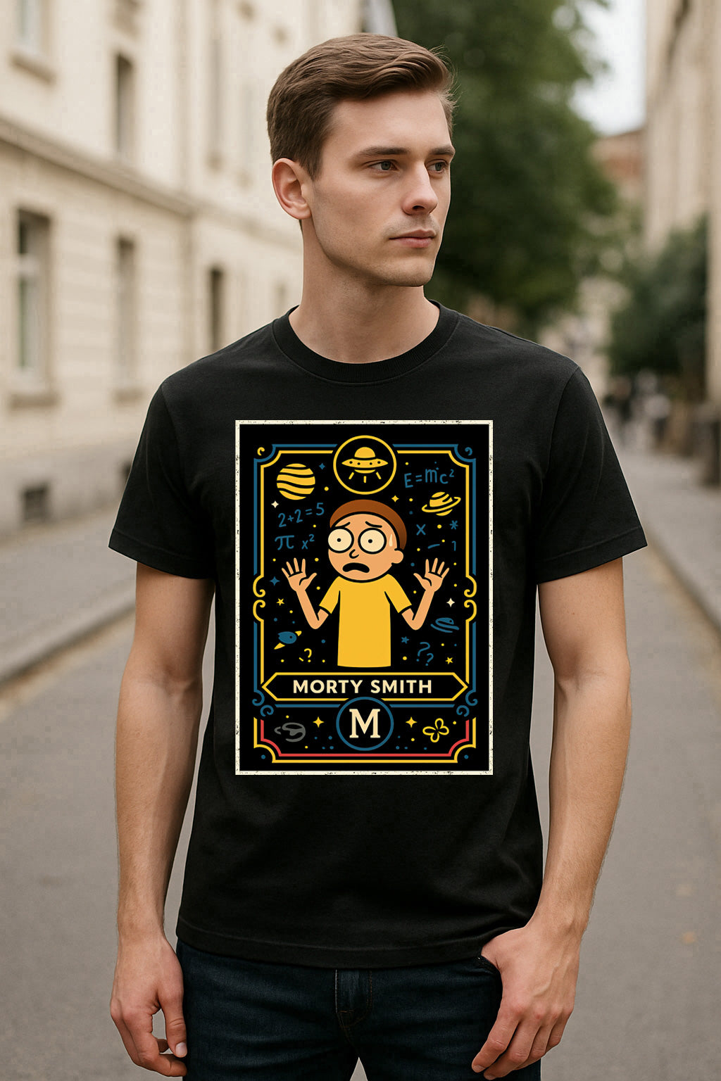 Morty Smith Retro Cartoon Unisex T-Shirt Rick and Morty Character Tee