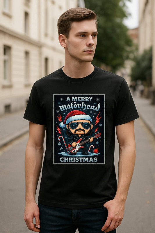 Motörhead Merry Christmas Rock Legend Unisex Christmas T-Shirt or Hoodie