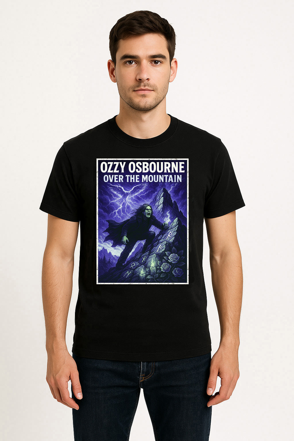 Ozzy Osbourne Over the Mountain Unisex T-Shirt Classic Heavy Metal Tee