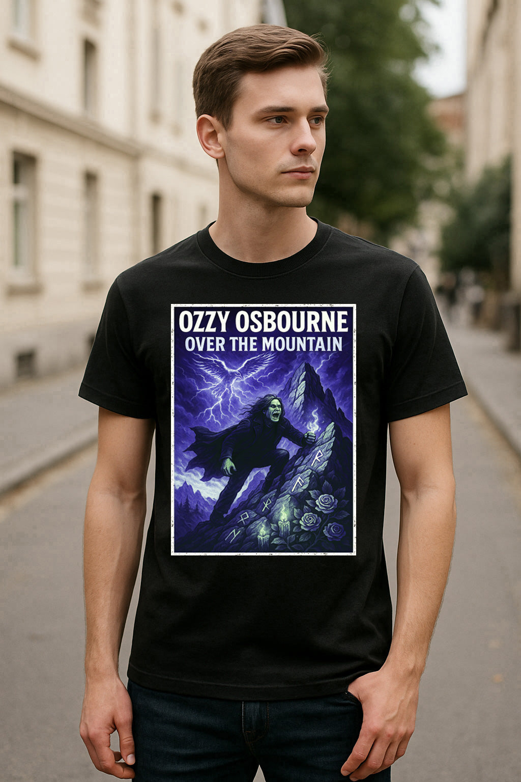 Ozzy Osbourne Over the Mountain Unisex T-Shirt Classic Heavy Metal Tee