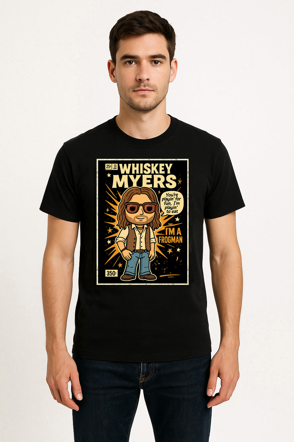 Whiskey Myers Frogman Southern Rock Funko Pop Style Unisex T-Shirt