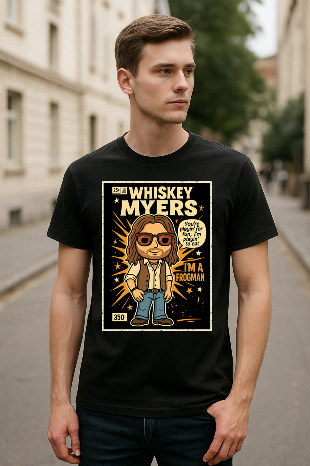 Whiskey Myers Frogman Southern Rock Funko Pop Style Unisex T-Shirt
