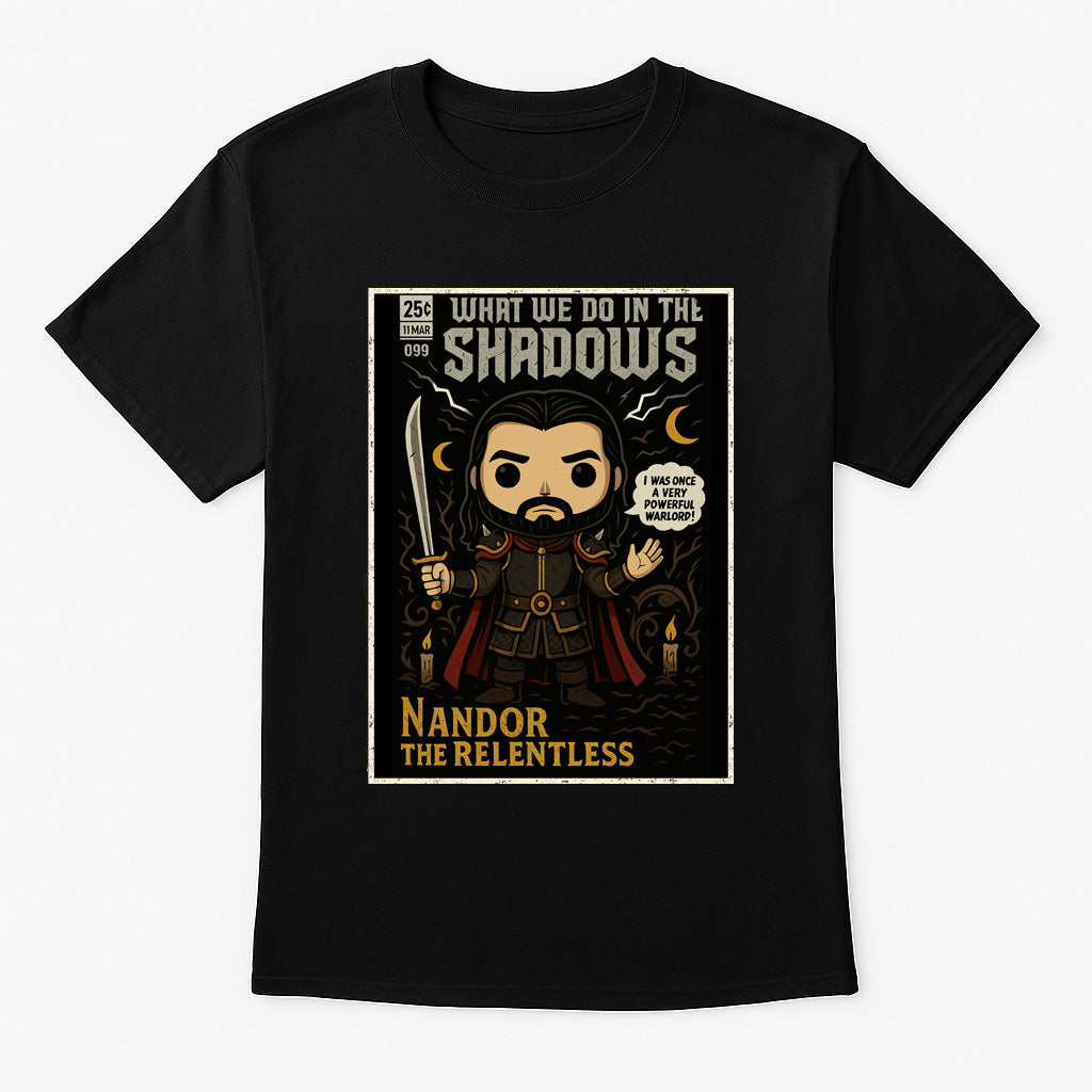 Nandor the Relentless Unisex Comic T-Shirt – Gothic Vampire Night Stalker Tee
