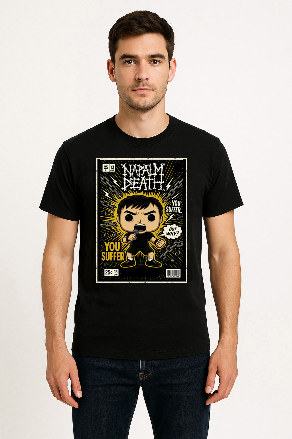 Napalm Death Grindcore Metal Funko Pop Style Unisex T-Shirt