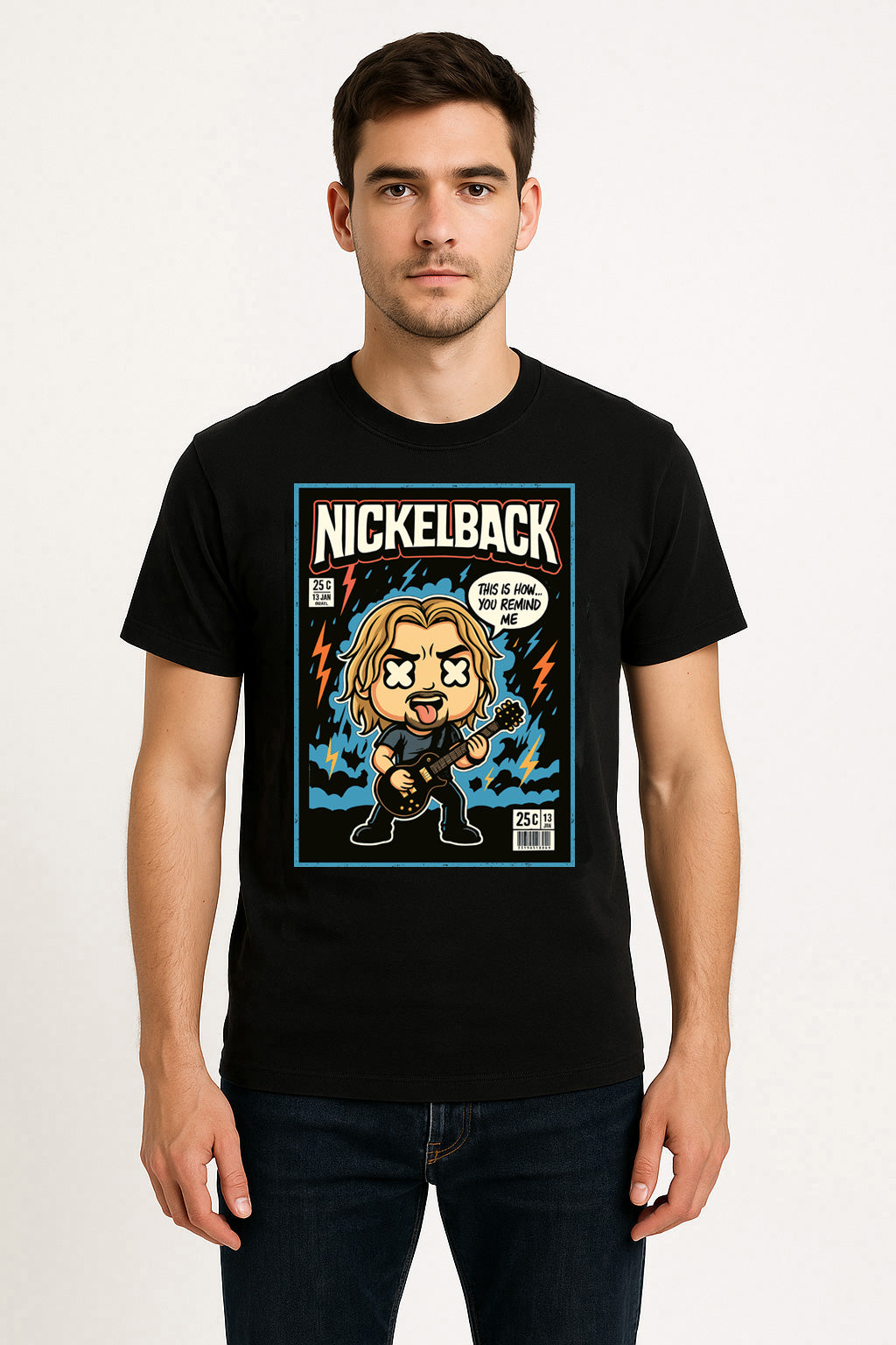 Nickelback Rockstar Post Grunge Funko Pop Style Unisex T-Shirt