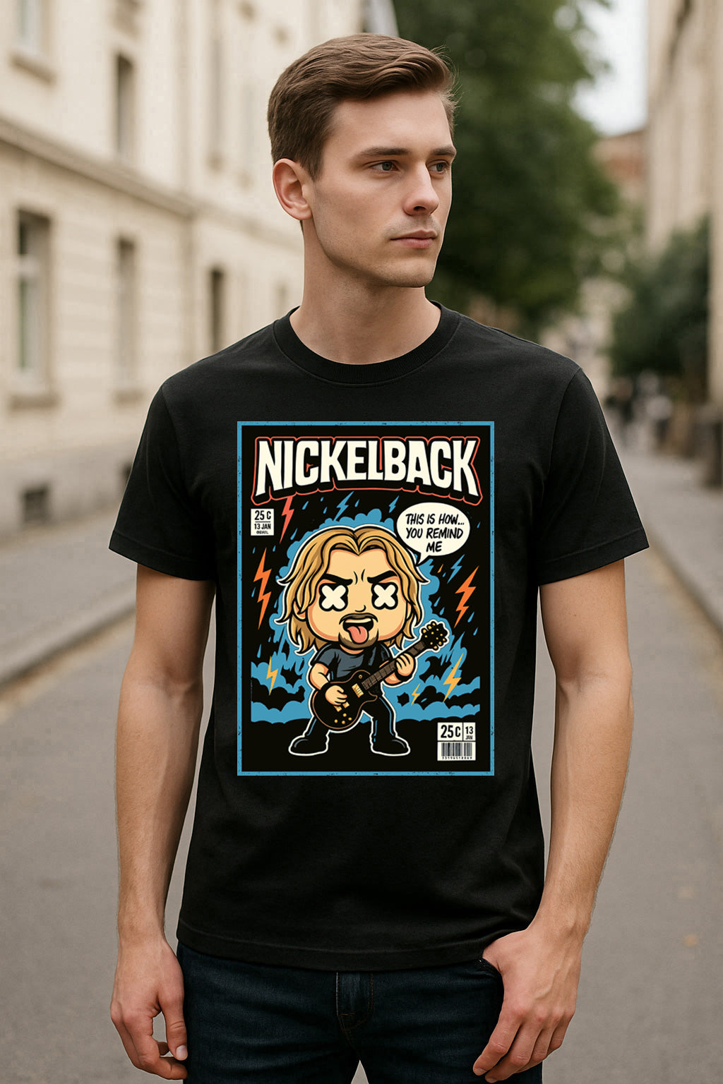 Nickelback Rockstar Post Grunge Funko Pop Style Unisex T-Shirt