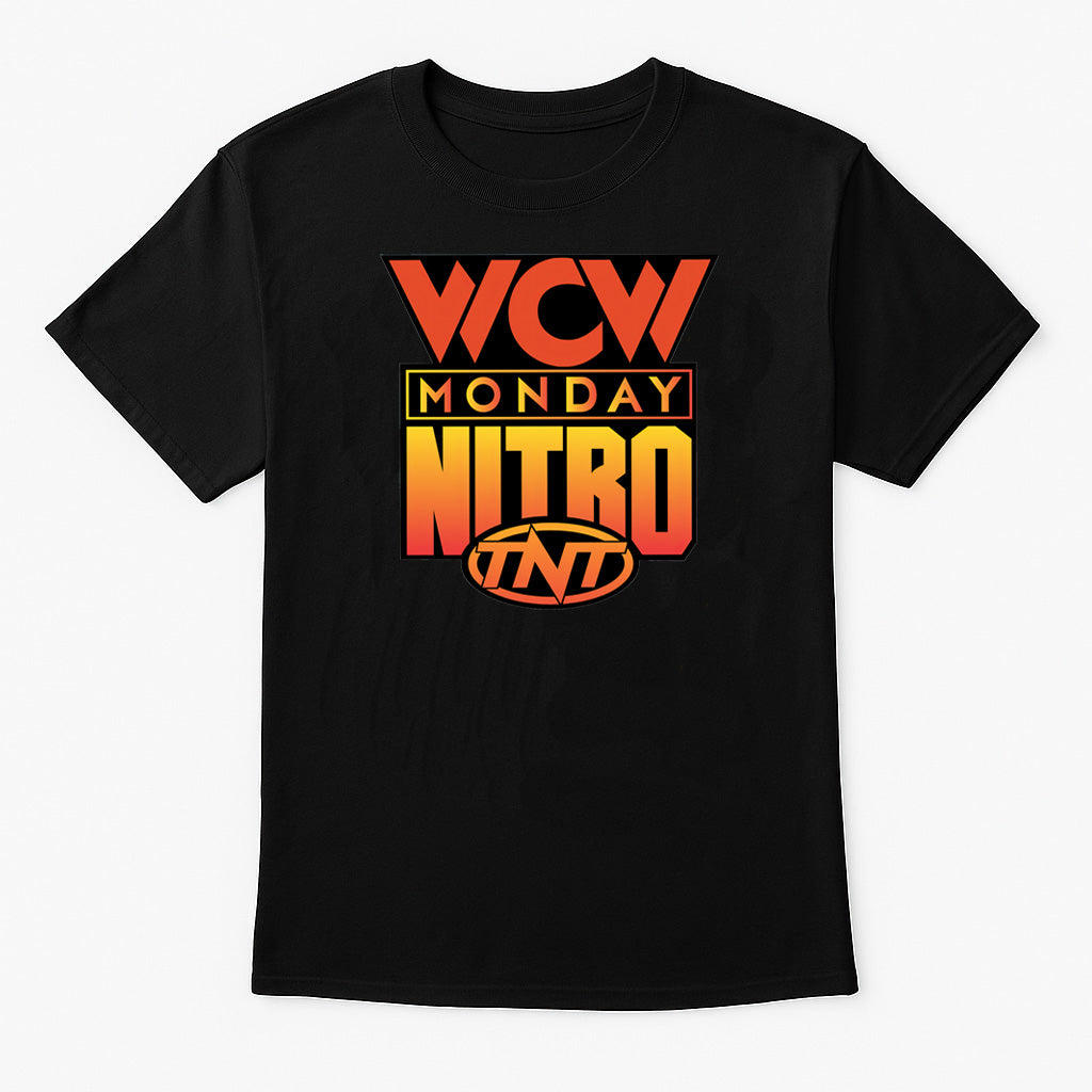WCW Monday Nitro Retro Logo Wrestling T-Shirt — TNT Classic Edition