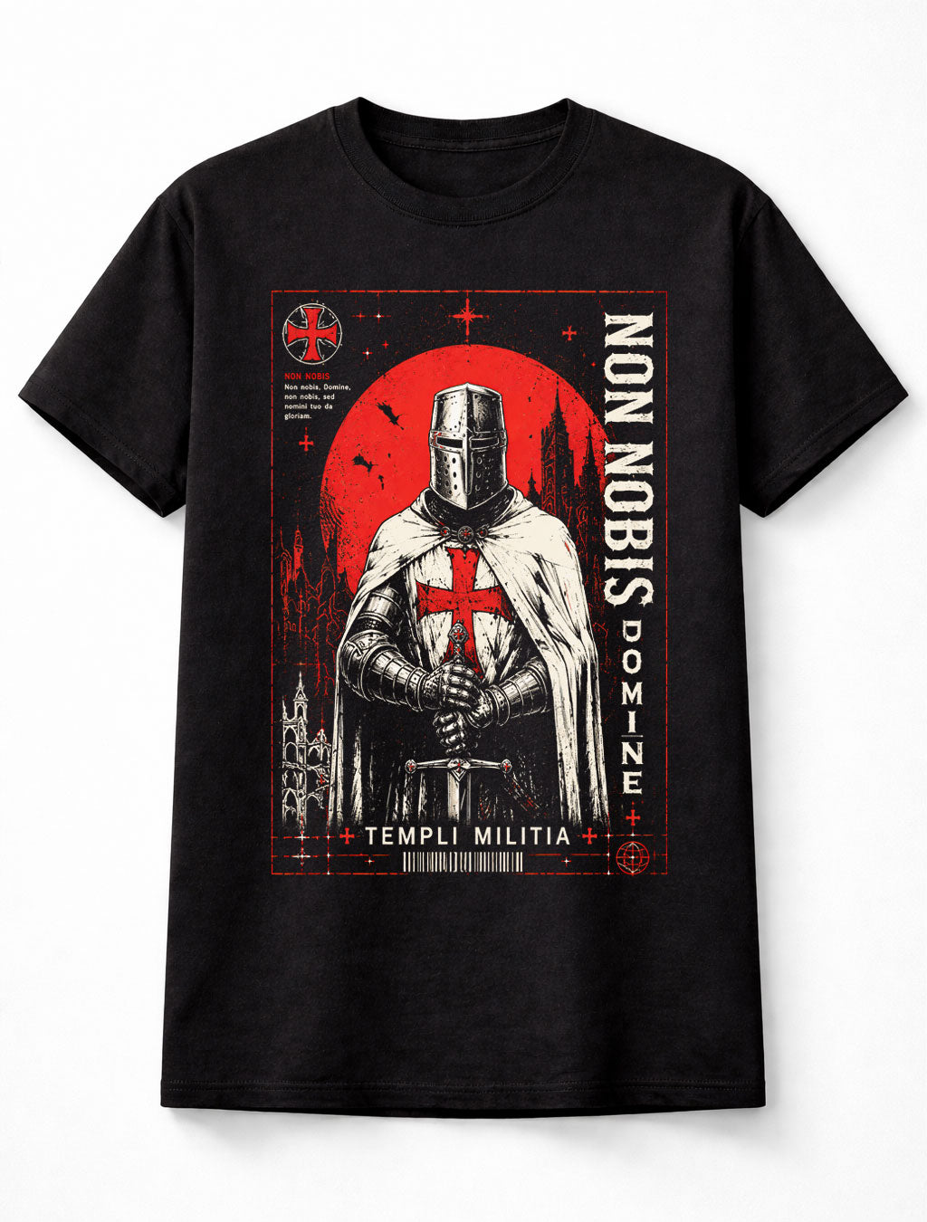 Non Nobis Domine Knights Templar Crusader Medieval Knight Unisex T-Shirt