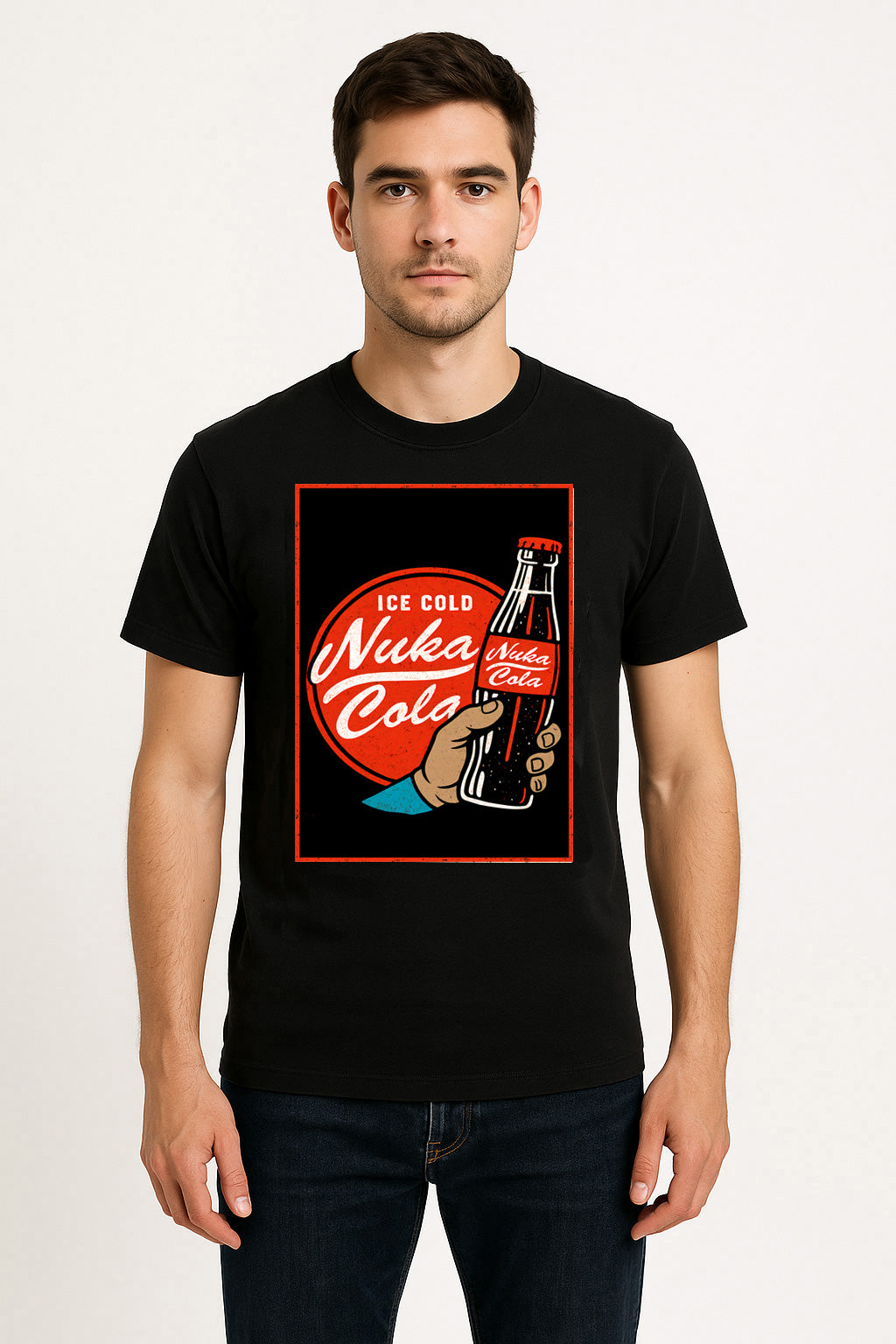 Fallout Nuka-Cola Vintage Ad Unisex T-Shirt – Retro Post-Apocalyptic Soft Drink Tee