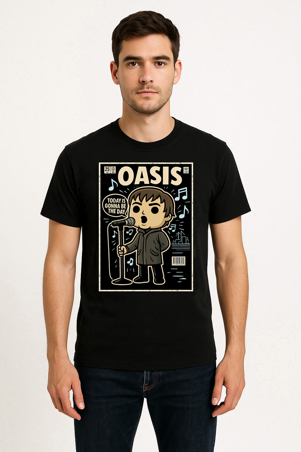 Oasis Wonderwall Britpop Funko Pop Style Unisex T-Shirt