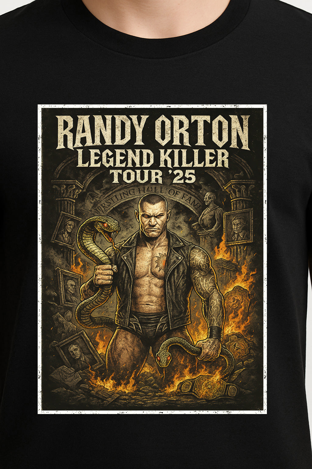 Randy Orton Legend Killer Tour ’25 Unisex T-Shirt – Viper Retro Wrestling Graphic