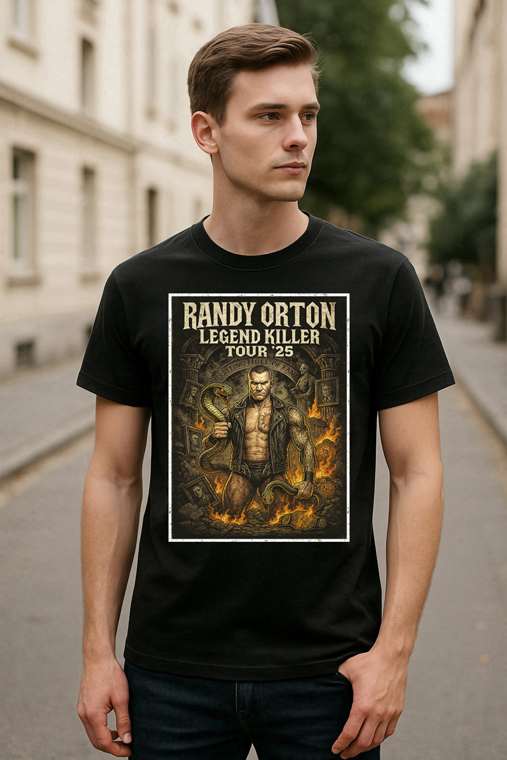 Randy Orton Legend Killer Tour ’25 Unisex T-Shirt – Viper Retro Wrestling Graphic