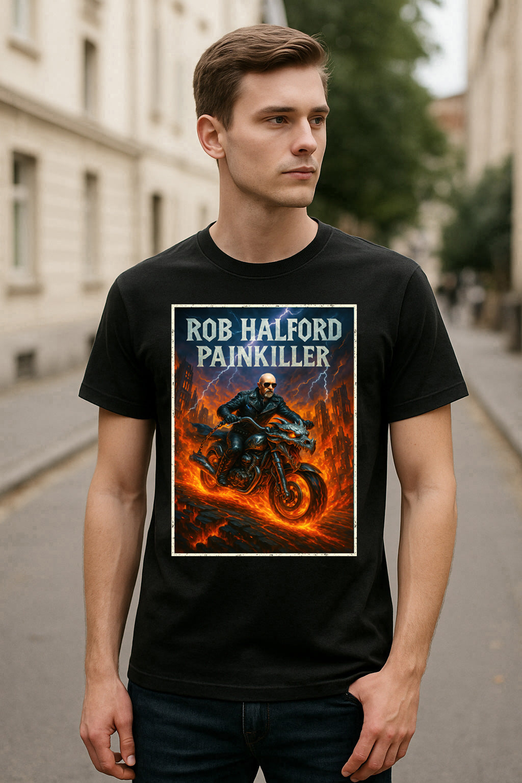 Judas Priest Painkiller Unisex T-Shirt Heavy Metal Rob Halford Band Merch Tee