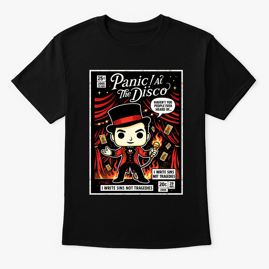 Panic At The Disco I Write Sins Emo Pop Funko Pop Style Unisex T-Shirt
