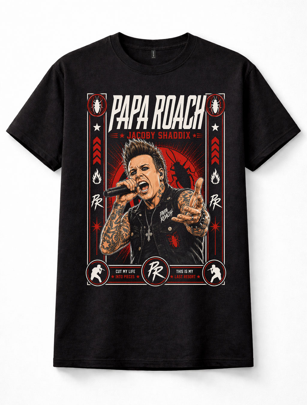 Papa Roach Jacoby Shaddix Nu Metal Rock Band Unisex T-Shirt