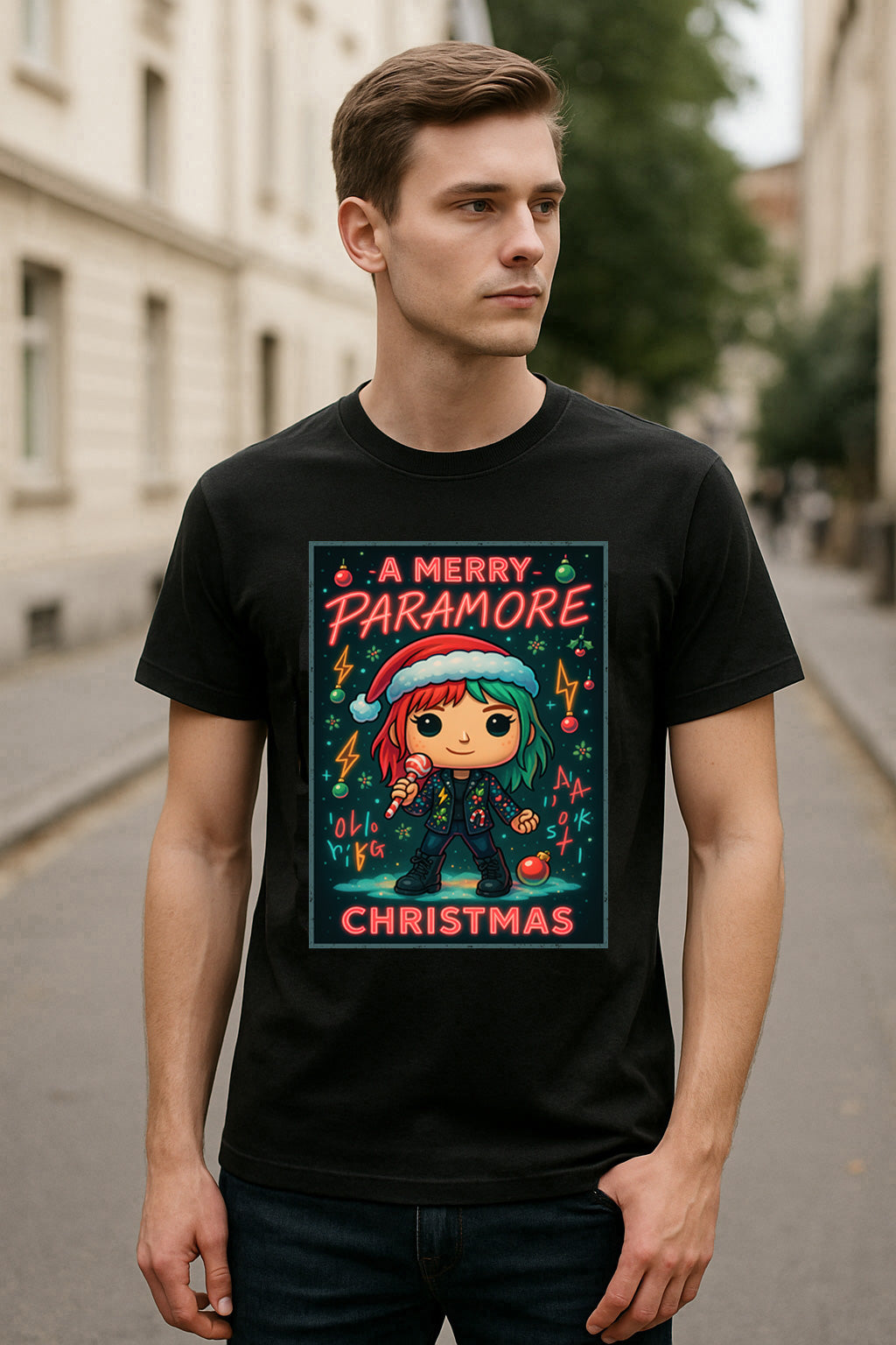 Paramore Merry Christmas Pop Punk Unisex Christmas T-Shirt or Hoodie