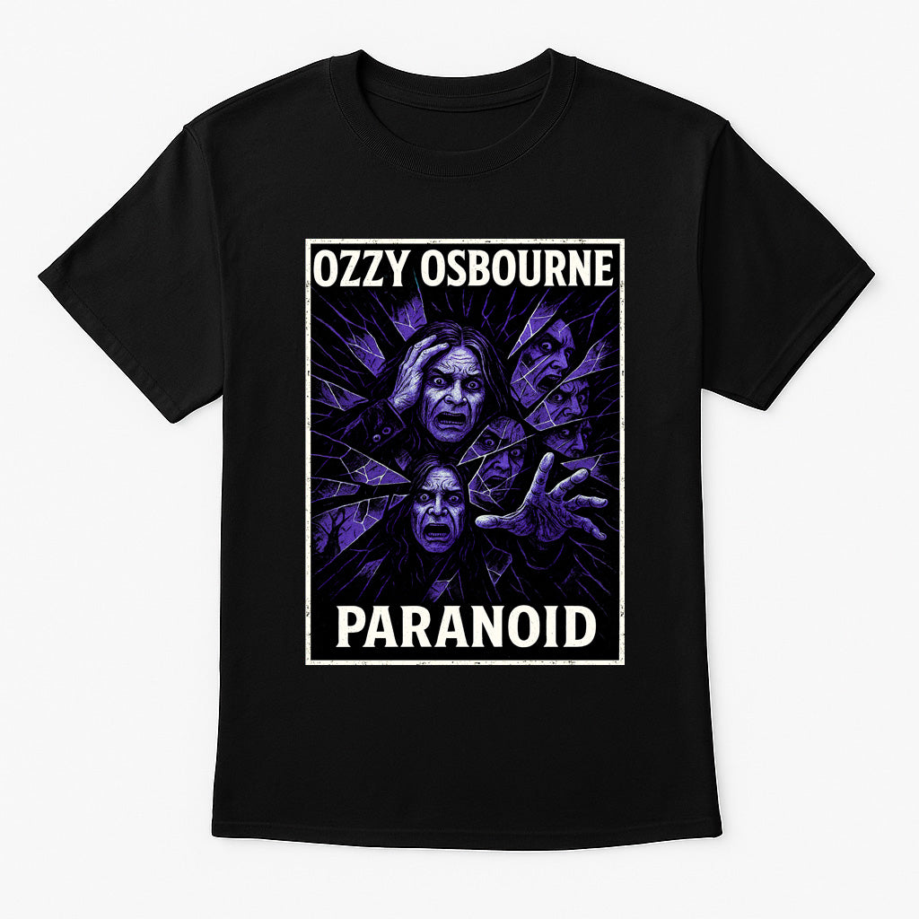 Ozzy Osbourne Paranoid Unisex T-Shirt Classic Heavy Metal Rock Tee