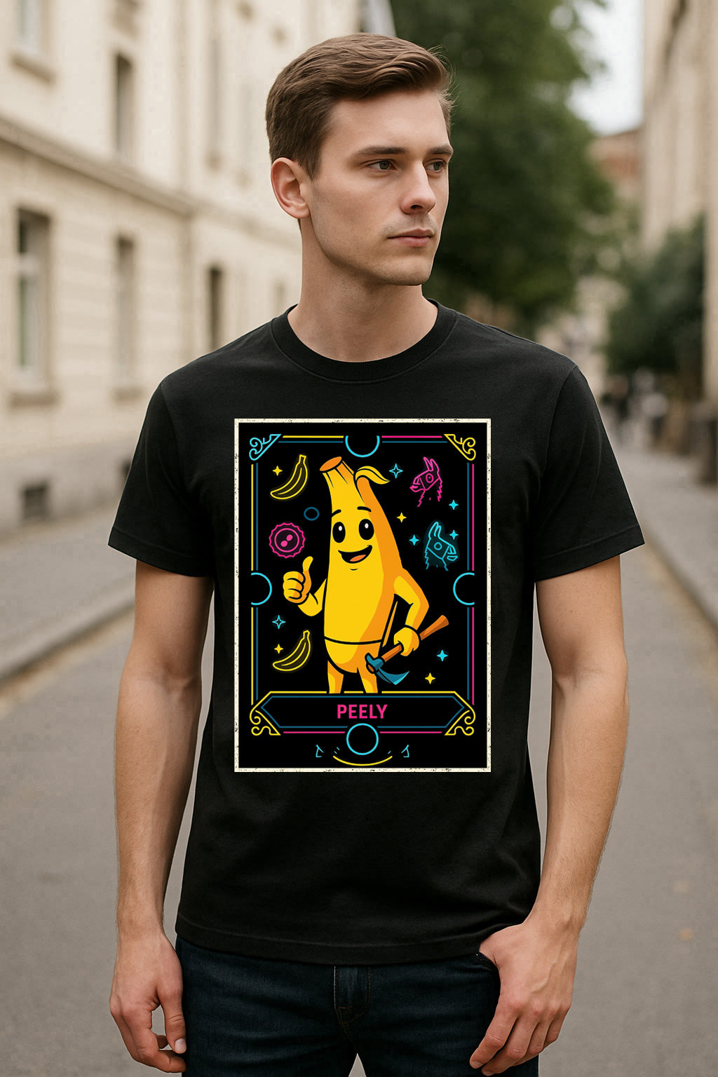 Peely Retro Gaming Unisex T-Shirt Fortnite Character Graphic Tee