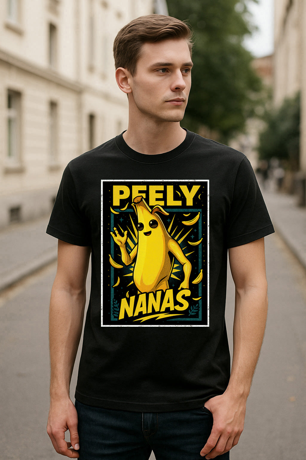 Fortnite Peely Nanas Unisex Comic T-Shirt – Funny Banana Skin Gamer Graphic Tee
