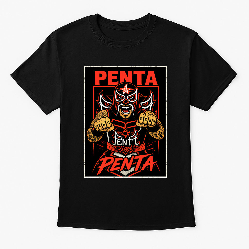 Penta El Zero Miedo Retro Wrestling Unisex T-Shirt Lucha Libre Graphic Tee