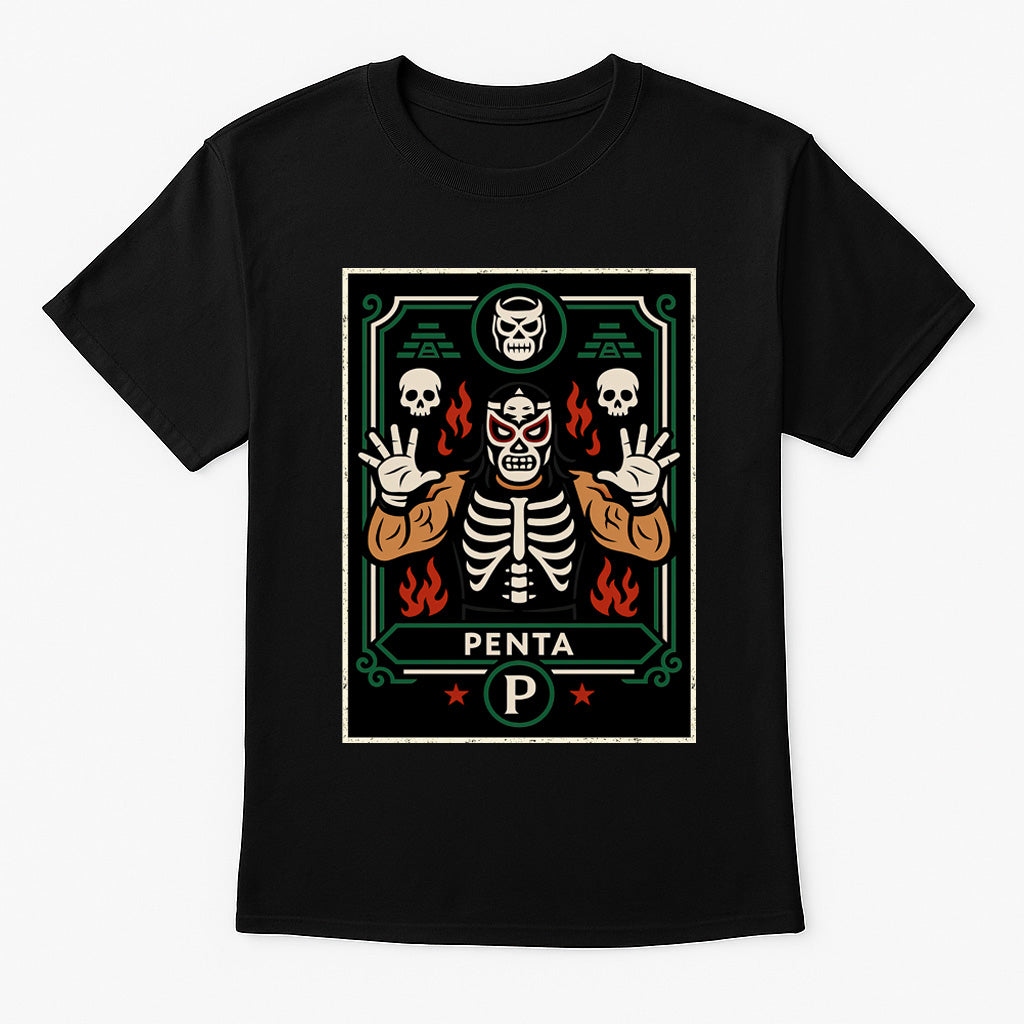 Penta El Zero Miedo Retro Unisex T-Shirt Lucha Wrestling Tee