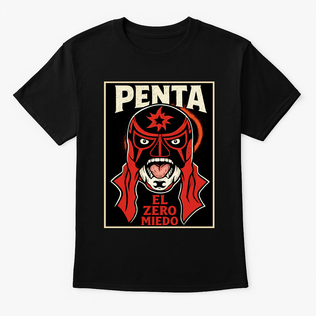 Penta El Zero Miedo Retro Wrestling Unisex T-Shirt — Fearless Lucha Legend