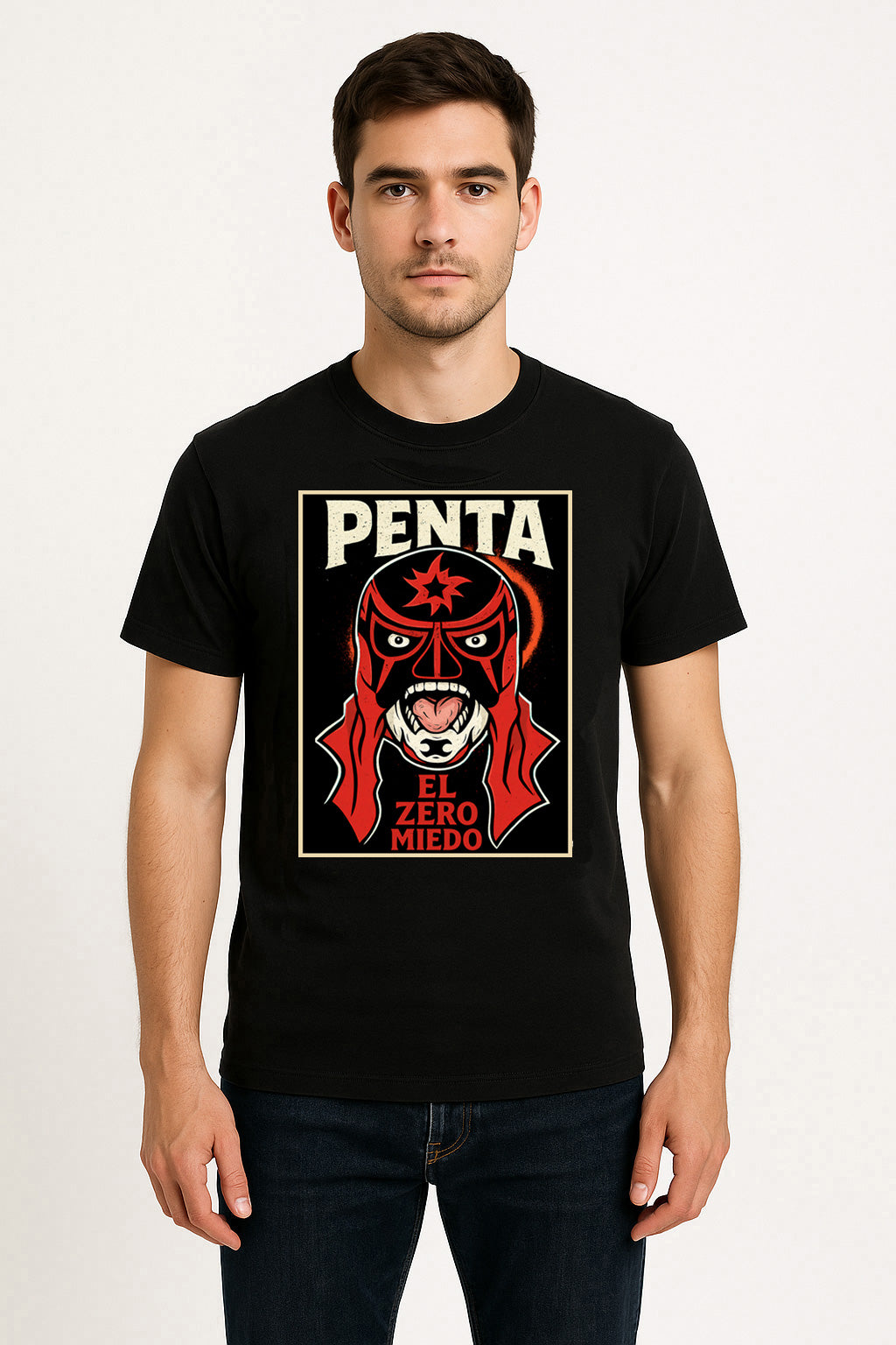 Penta El Zero Miedo Retro Wrestling Unisex T-Shirt — Fearless Lucha Legend