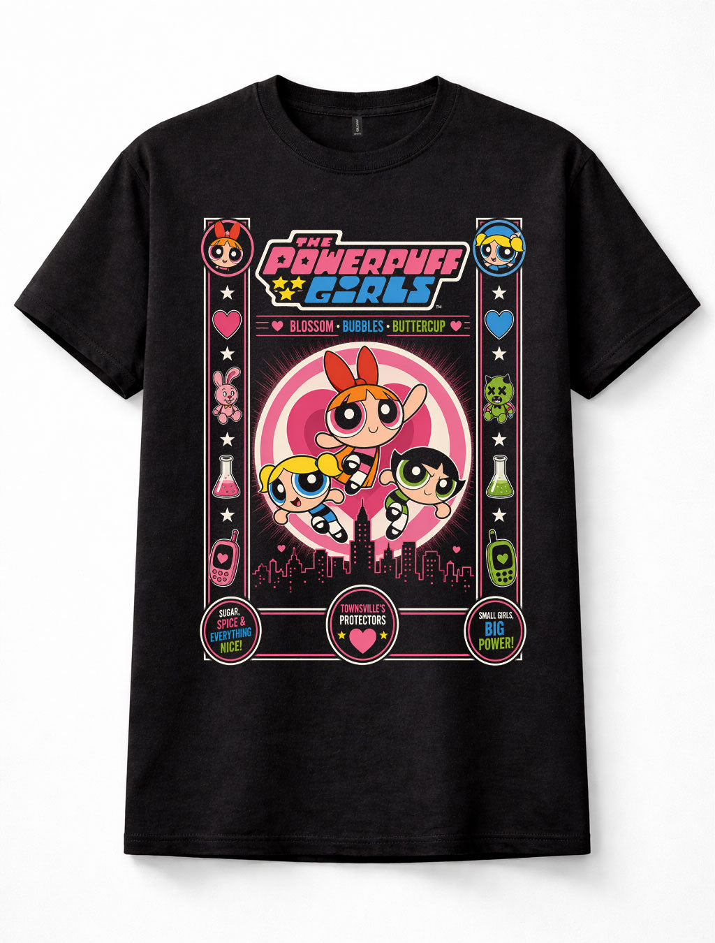 Powerpuff Girls Blossom Bubbles Buttercup Cartoon Graphic Unisex T-Shirt