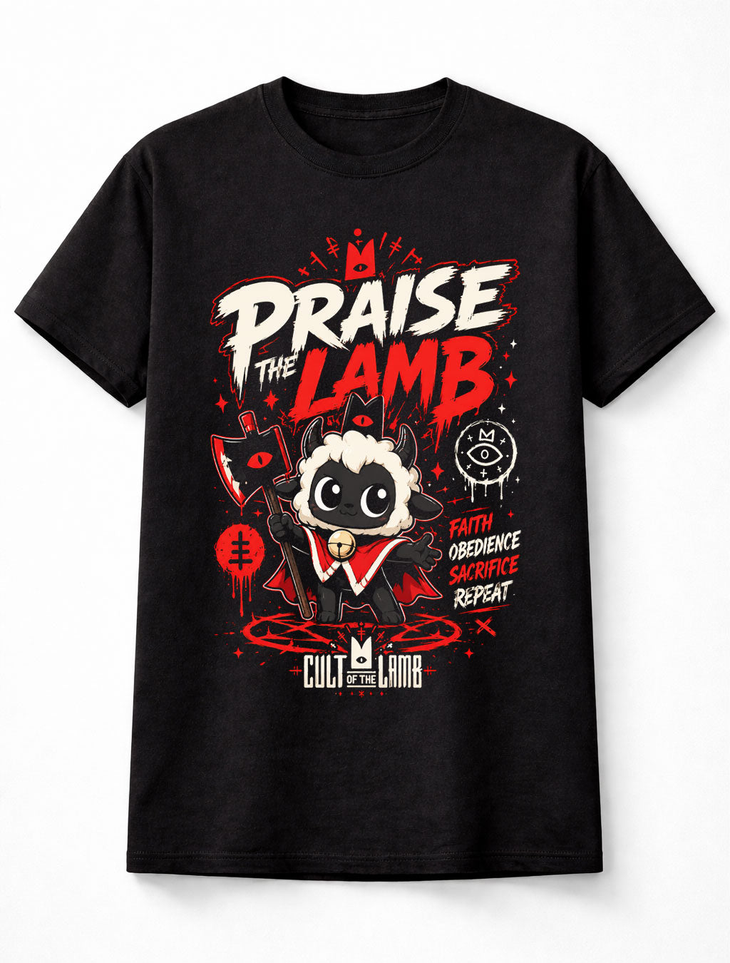 Cult Of The Lamb Praise The Lamb Gaming Horror Unisex T-Shirt