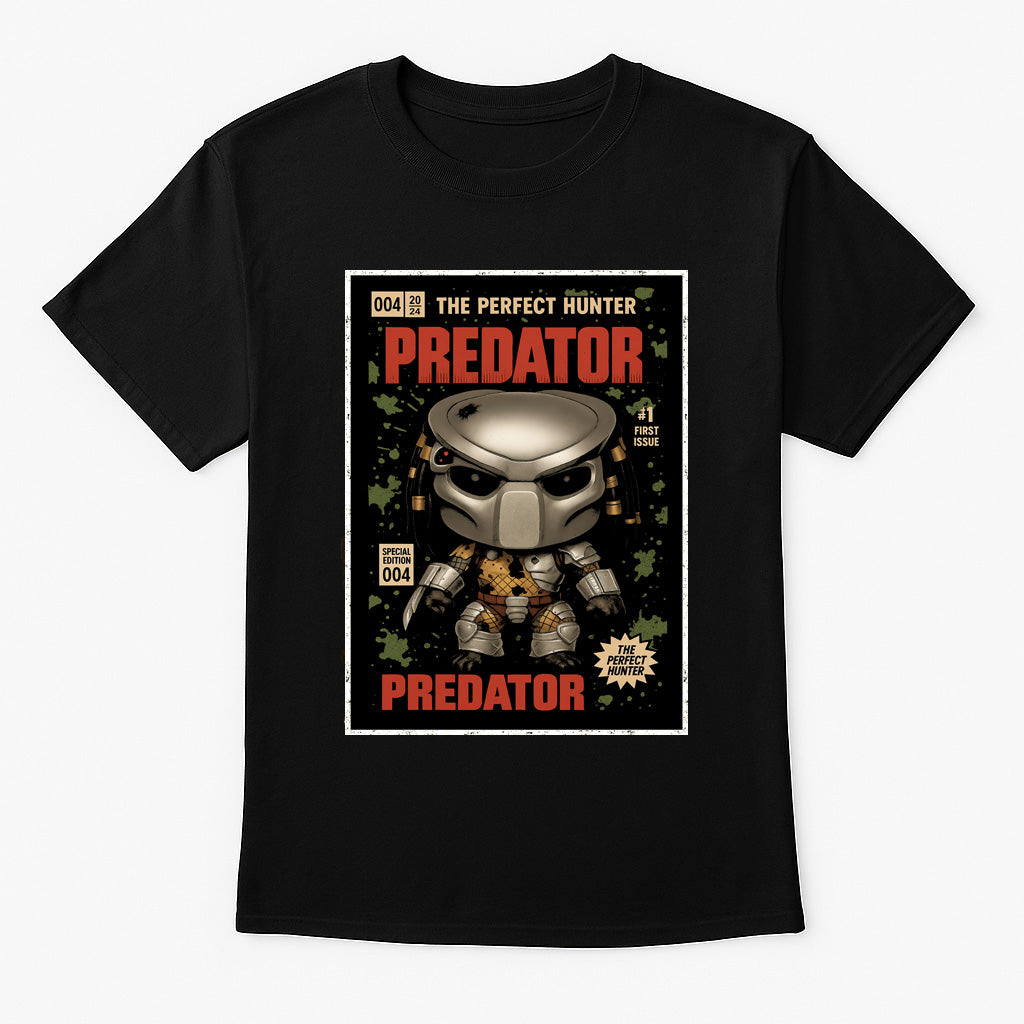 Predator Unisex Comic T-Shirt – “The Perfect Hunter” Sci-Fi Action Icon Tee