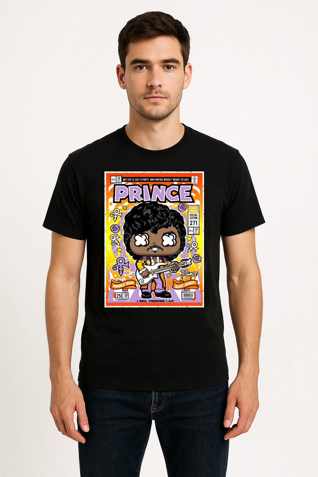 Prince Purple Rain Pop Legend Funko Pop Style Unisex T-Shirt