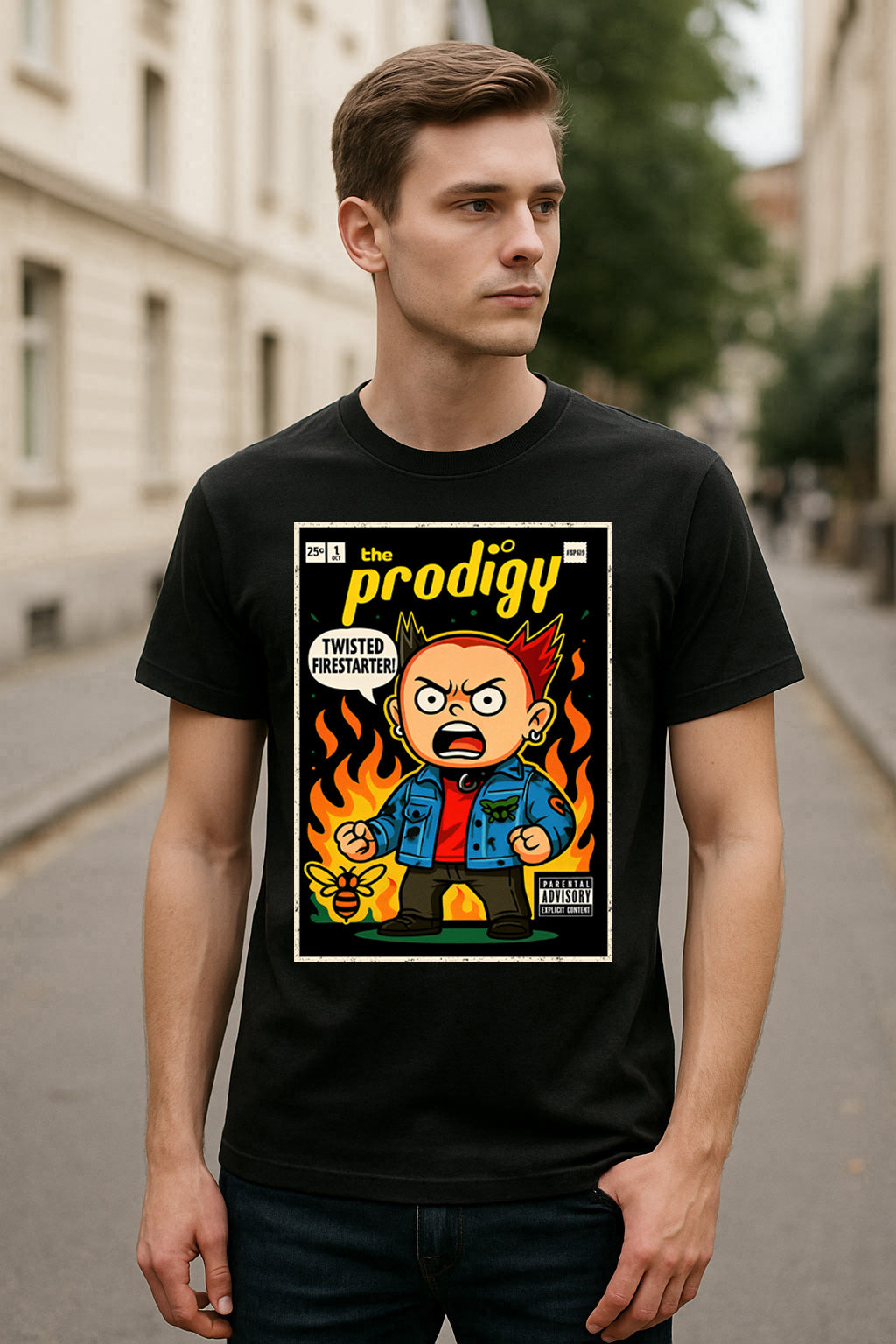 Prodigy Firestarter Electronic Rock Funko Pop Style Unisex T-Shirt