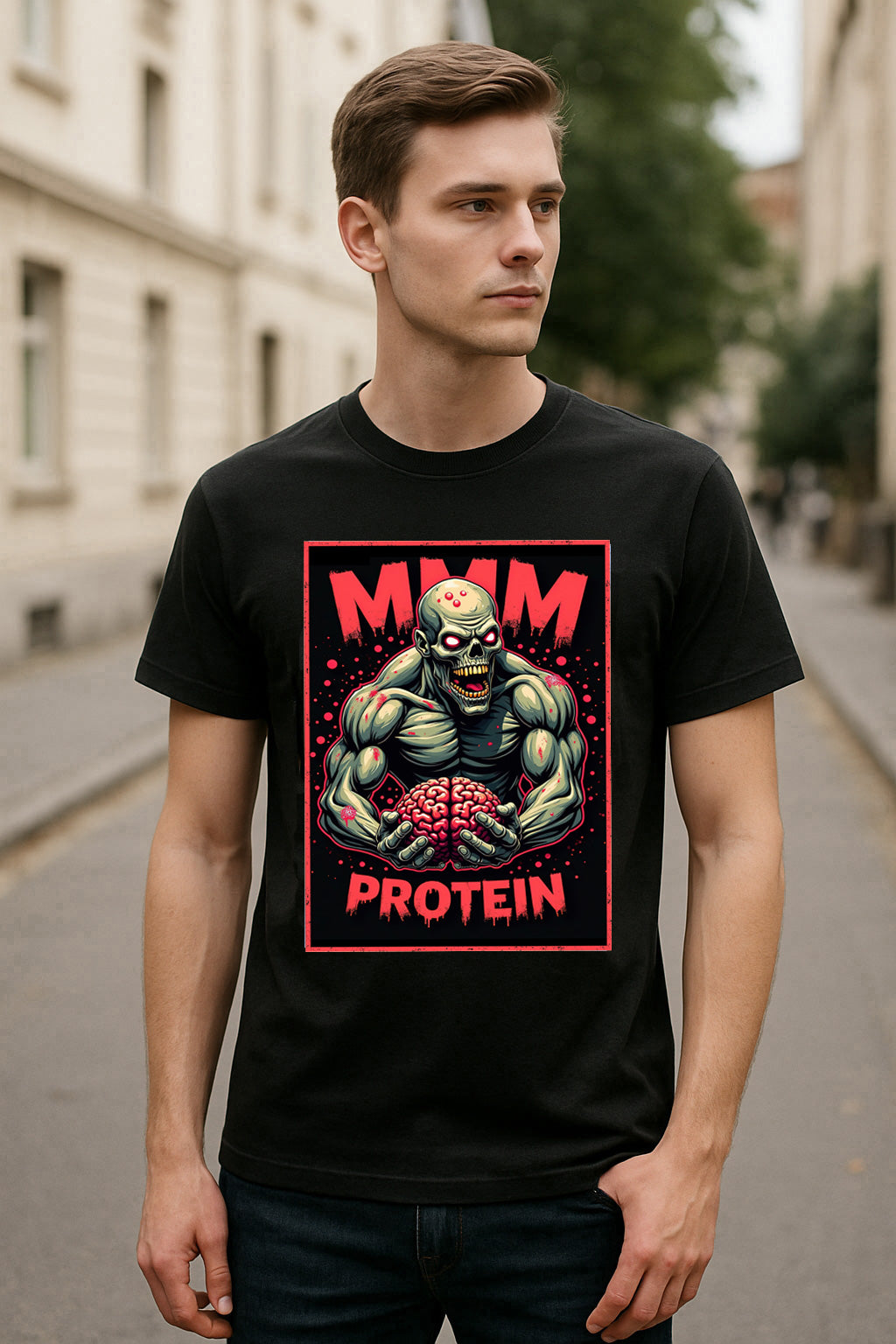 Mmm Protein Unisex Adults & Kids T-Shirt – Brain Gains