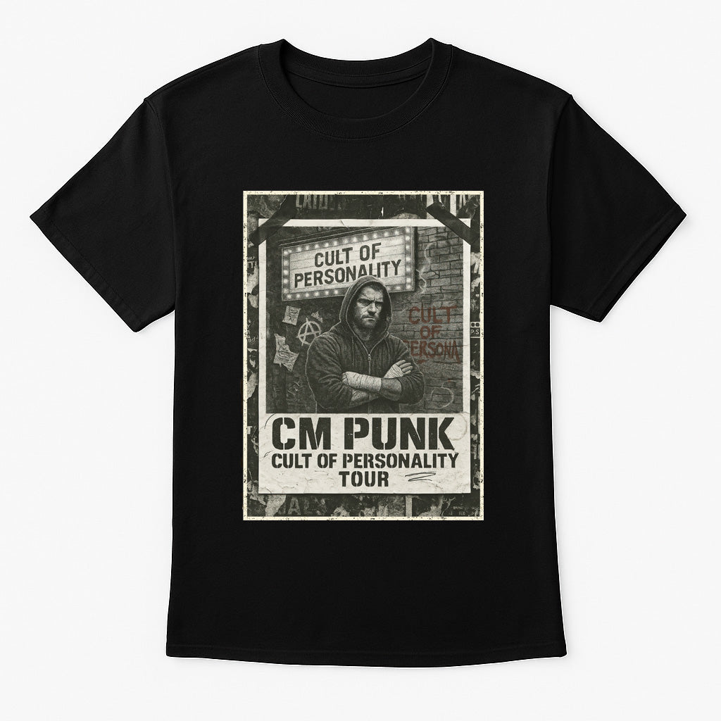 CM Punk Cult of Personality Tour Unisex T-Shirt – Retro Wrestling Graphic Tee