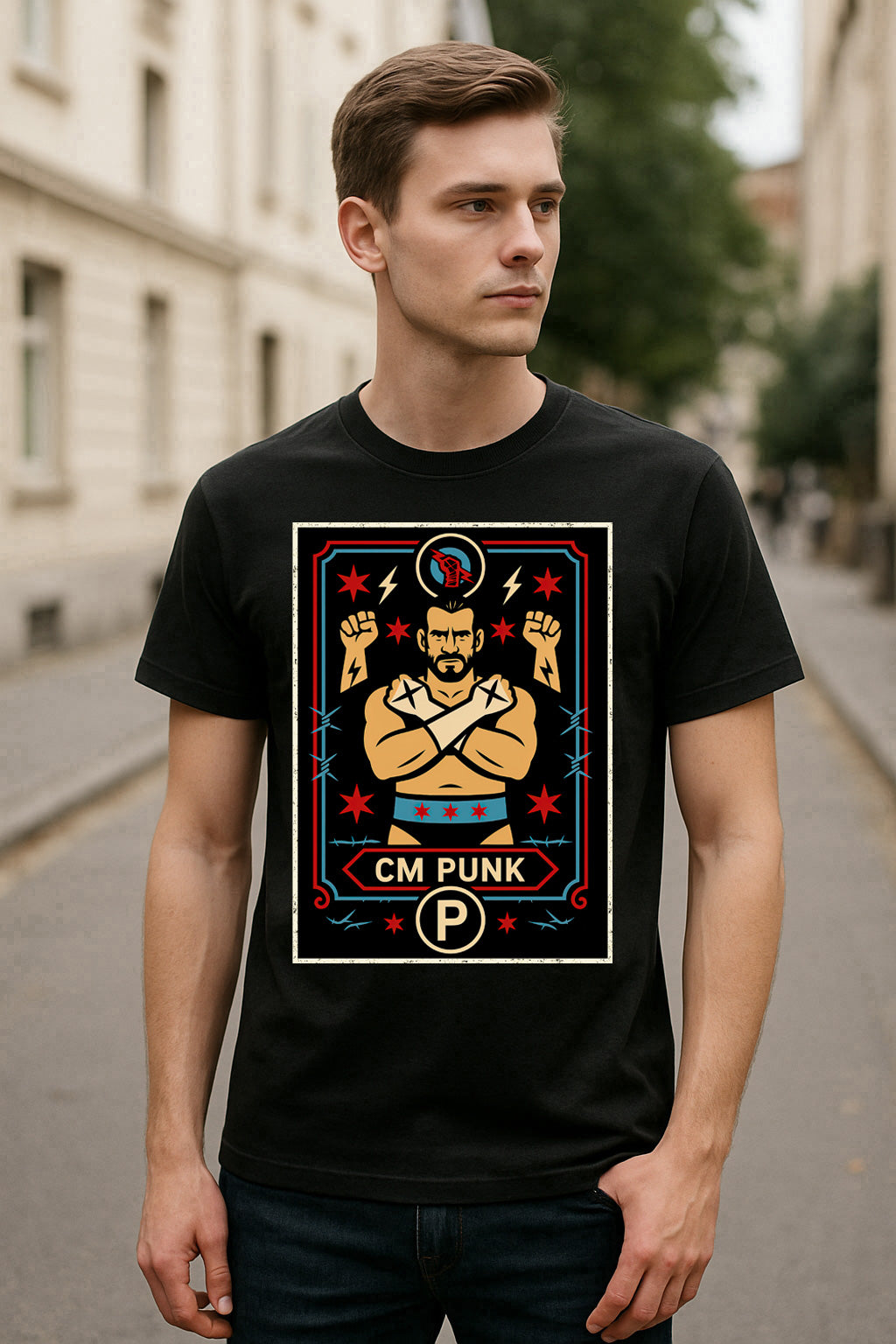 CM Punk Best In The World Retro Unisex T-Shirt Wrestling Legend Tee