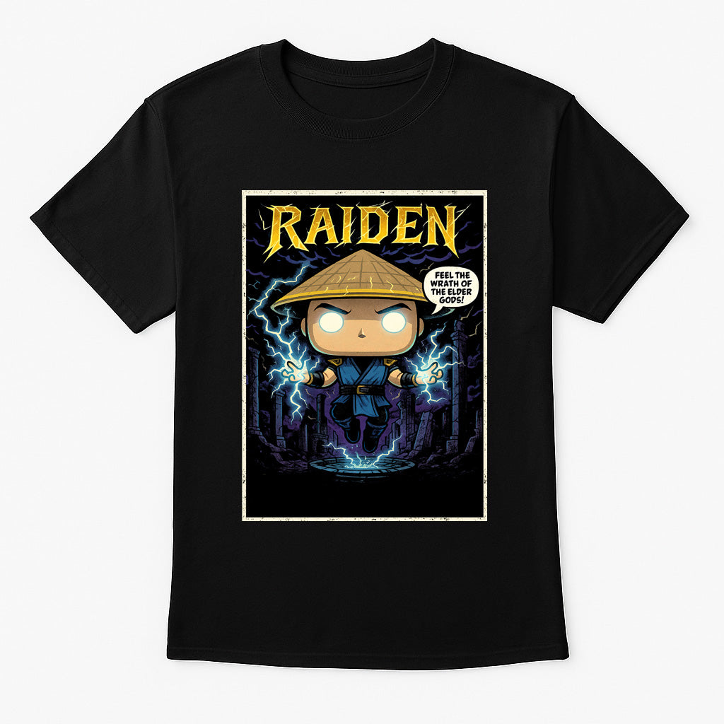 Mortal Kombat Raiden “Wrath of the Elder Gods” Unisex T-Shirt – Thunder God Graphic Tee