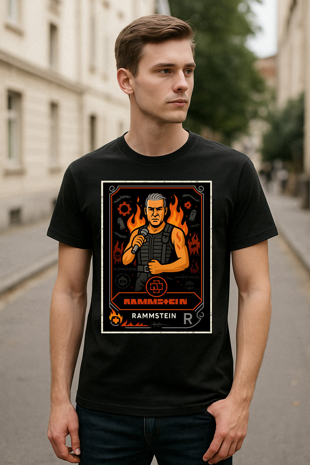 Rammstein Retro Industrial Metal Unisex T-Shirt German Band Tee