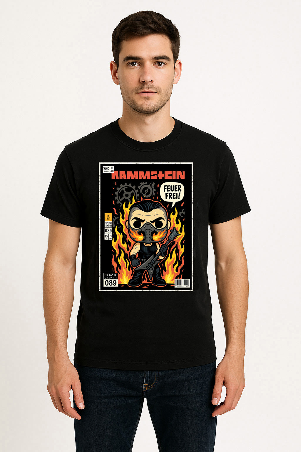 Rammstein Feuer Frei Industrial Metal Funko Pop Style Unisex T-Shirt
