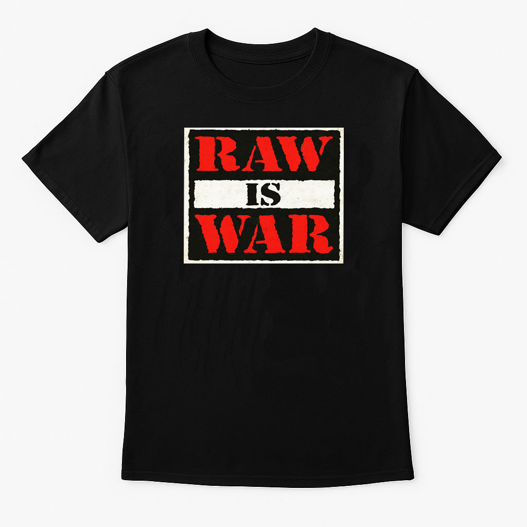 Raw Is War Retro Wrestling Logo T-Shirt — Attitude Era Classic