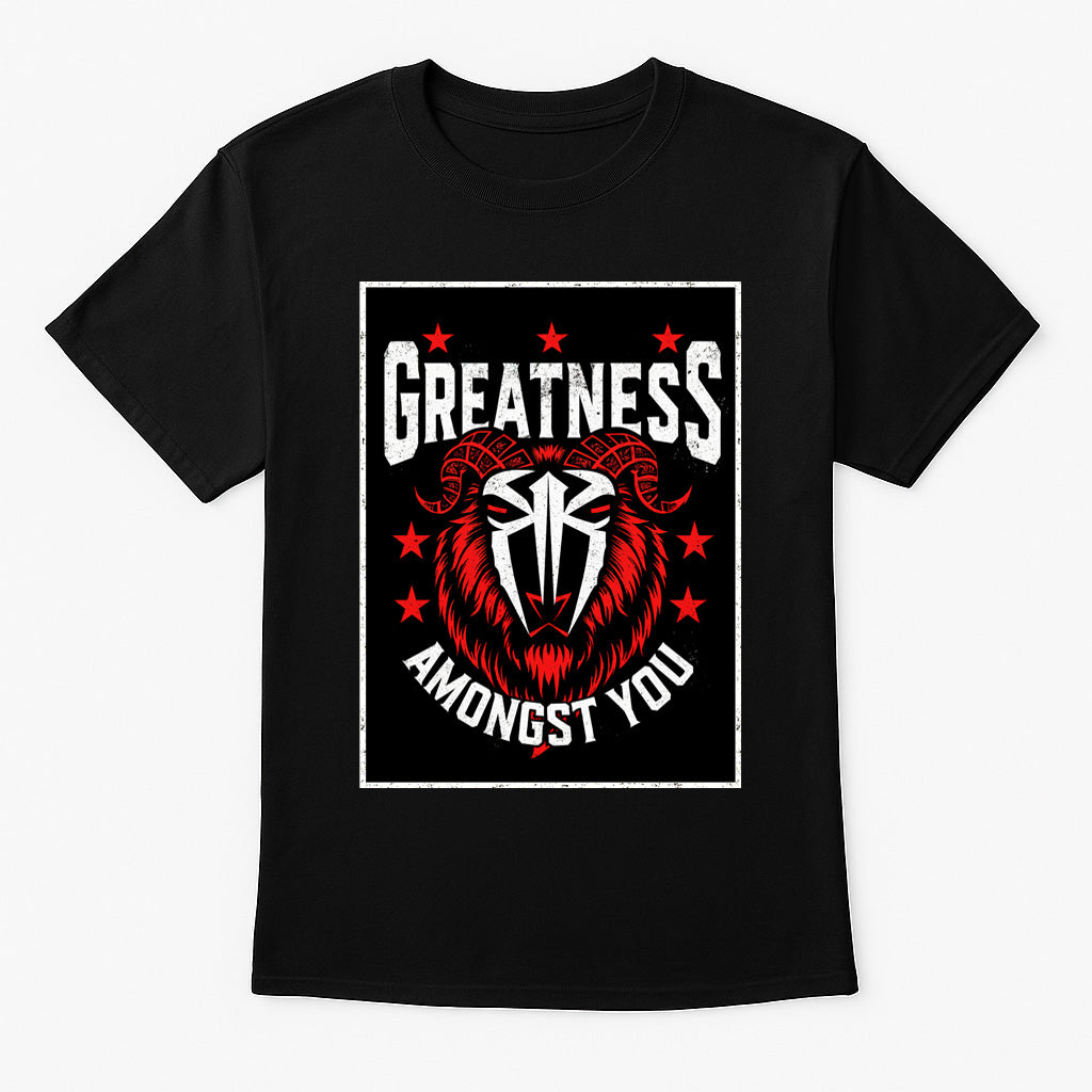 Roman Reigns “Greatness Amongst You” Wrestling T-Shirt — Tribal Goat Edition