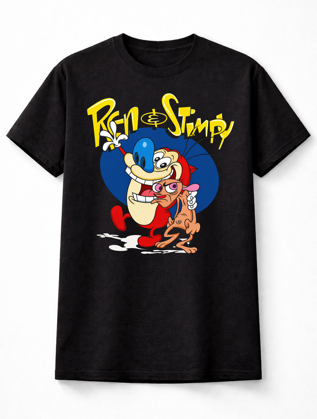 Ren and Stimpy Cartoon Graphic 90s Nickelodeon Retro Adults & Kids Unisex T-Shirt