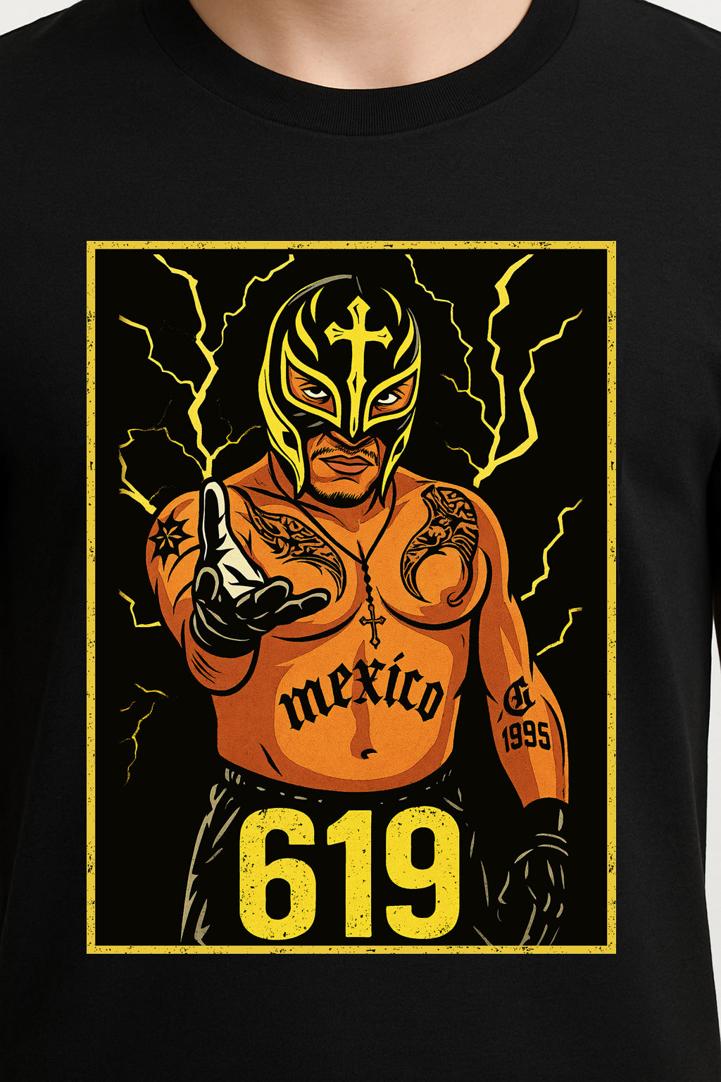 Rey Mysterio 619 Retro Wrestling Unisex T-Shirt Lucha Libre Graphic Tee