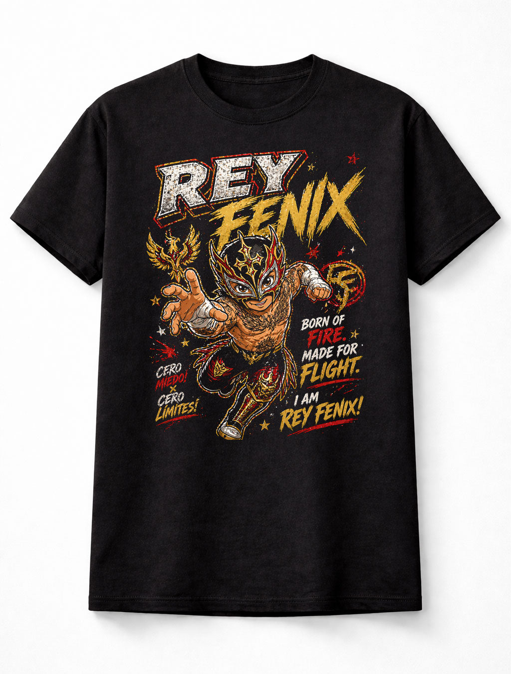 Rey Fenix Cero Miedo WWE Lucha Libre High Flyer Graphic Unisex T-Shirt